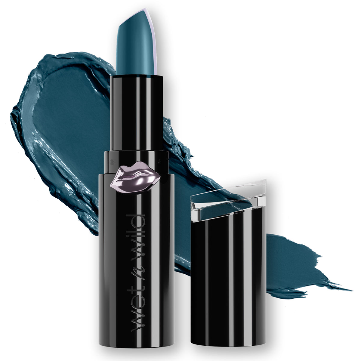 "QUEEN OF DARKNESS" MEGA LAST LIP COLOR MATTE TEAL - WET N WILD X FANTASY MAKERS