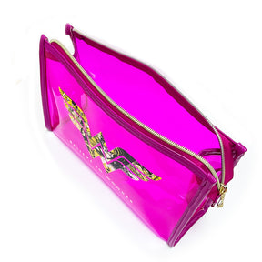 ORGANIZADOR TRANSPARENTE ROSA WONDER WOMAN OUTLET - SCUNCI