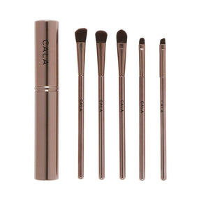 SET DE BROCHAS DE OJOS PARA VIAJE ROSE GOLD CALA