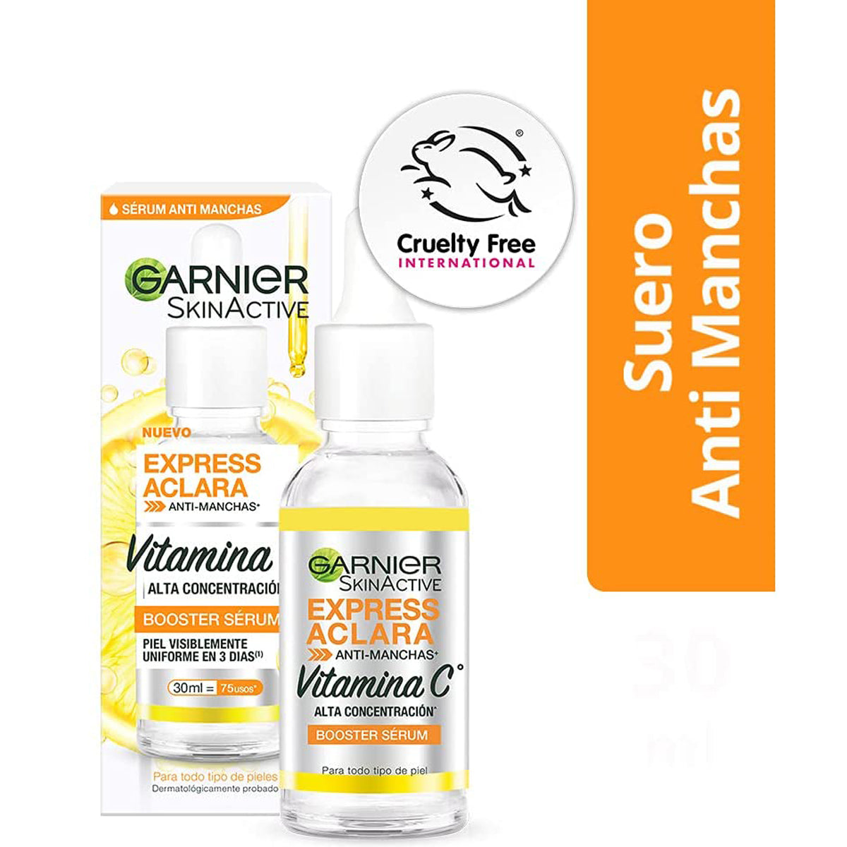 Garnier Skin Active Express Aclara Booster Serum Anti Manchas Con Vitamina C  ingredients (Explained)